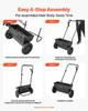 Walk-Behind Push Spreader, 50LBS Capacity, Drop Spreader with Hopper Grate, 18 in Spreading Width & 30 Settings, 10 in All Terrain Tires, Garden &
