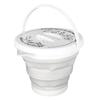 Foldable Compost Bucket - BRAND - 5L - Handle - Lid - Retractable