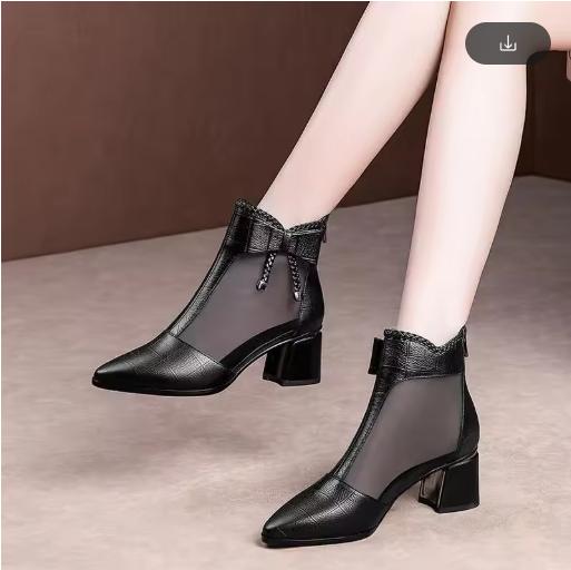 

Мода FHC Ажурные Босоножки Ботинки Женские, Летние Туфли на Высоком Каблуке Сетка, Застежка-молния сзади, Бант, Острый носок, Женская обувь, ЧЕРНЫЙ, Дропшиппинг 35 чёрный