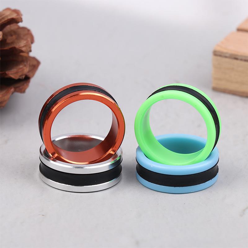 1/2Pcs Fishing Line Puller Anti-Slip Rubber Ring Portable Line Pull Loop Aluminum Alloy Fishing Tackle Tool Fishing Equipment