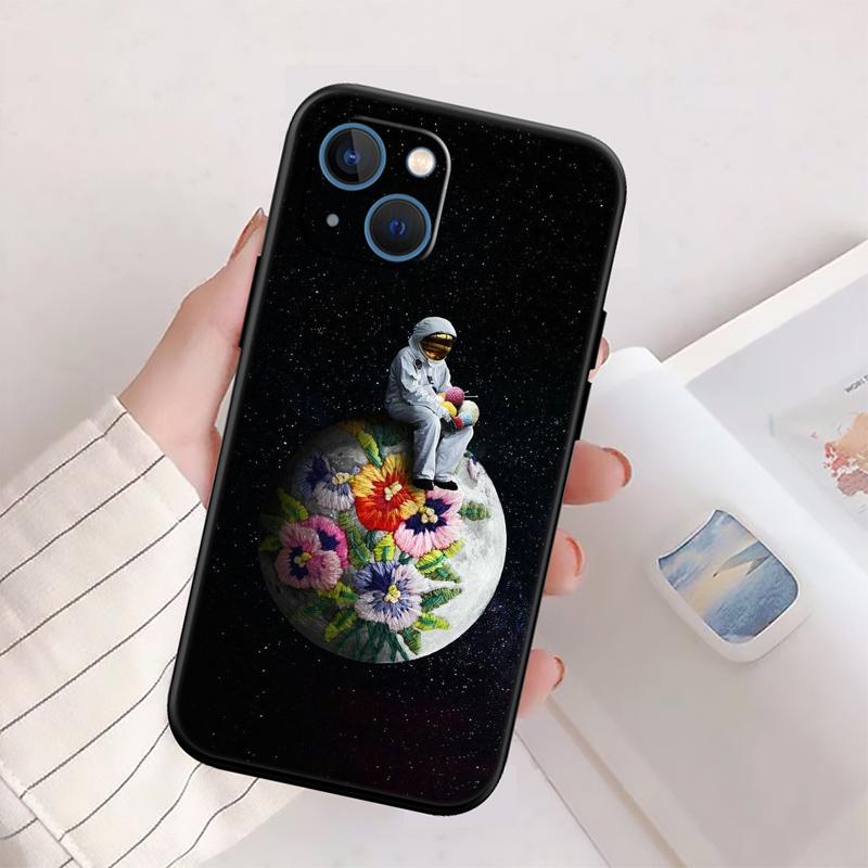 BH4 Astronaut Planet Space Moon Phone Case for Samsung Galaxy S20 S21 S22 Ultra FE + Plus A21S A22 A24 A25 A26 A30 A30S A31