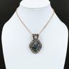 Labradorite Pendant Copper Wire Wrapped Pendant Gemstone Copper Jewelry Handmade Pendant Rainbow Moonstone Wire Wrap Jewelry Gift For Mother