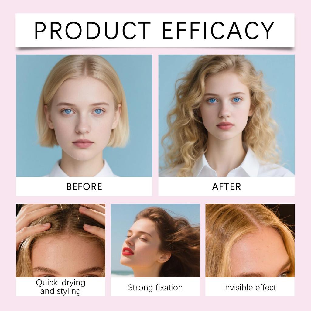Perückenklebespray, Perücken-Spitzenstyling, unsichtbarer Halt, leichtes und erfrischendes Pflegespray