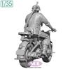 Sol Model WKII Deutscher KS750 Militärmotorrad mit 1 Motorrad 3D-Drucker MM877 1/35 Soldat, Bausatz, (Motorrad)