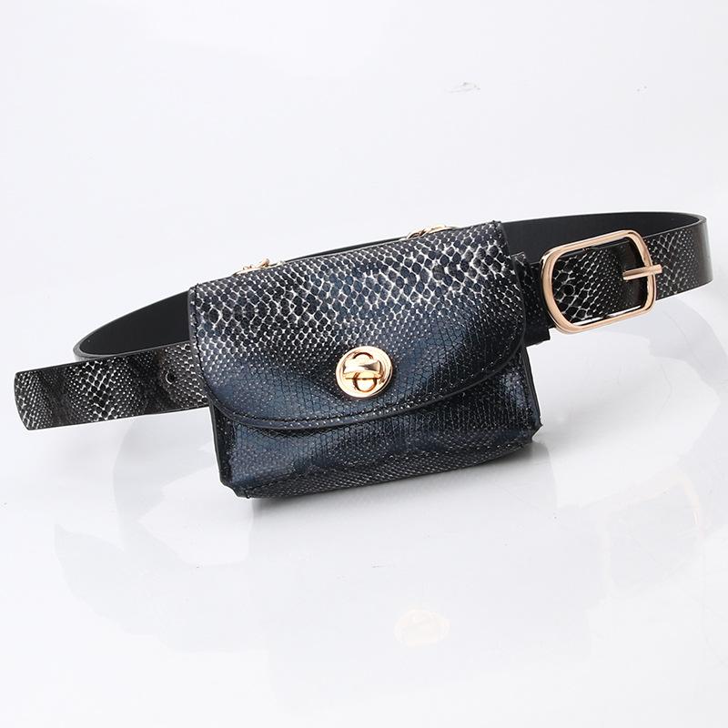 Ladies' Belt and Waist Bag, Trendy and Versatile, Chain Waist Bag, Detachable Skirt Coat, Decorative Serpentine Belt