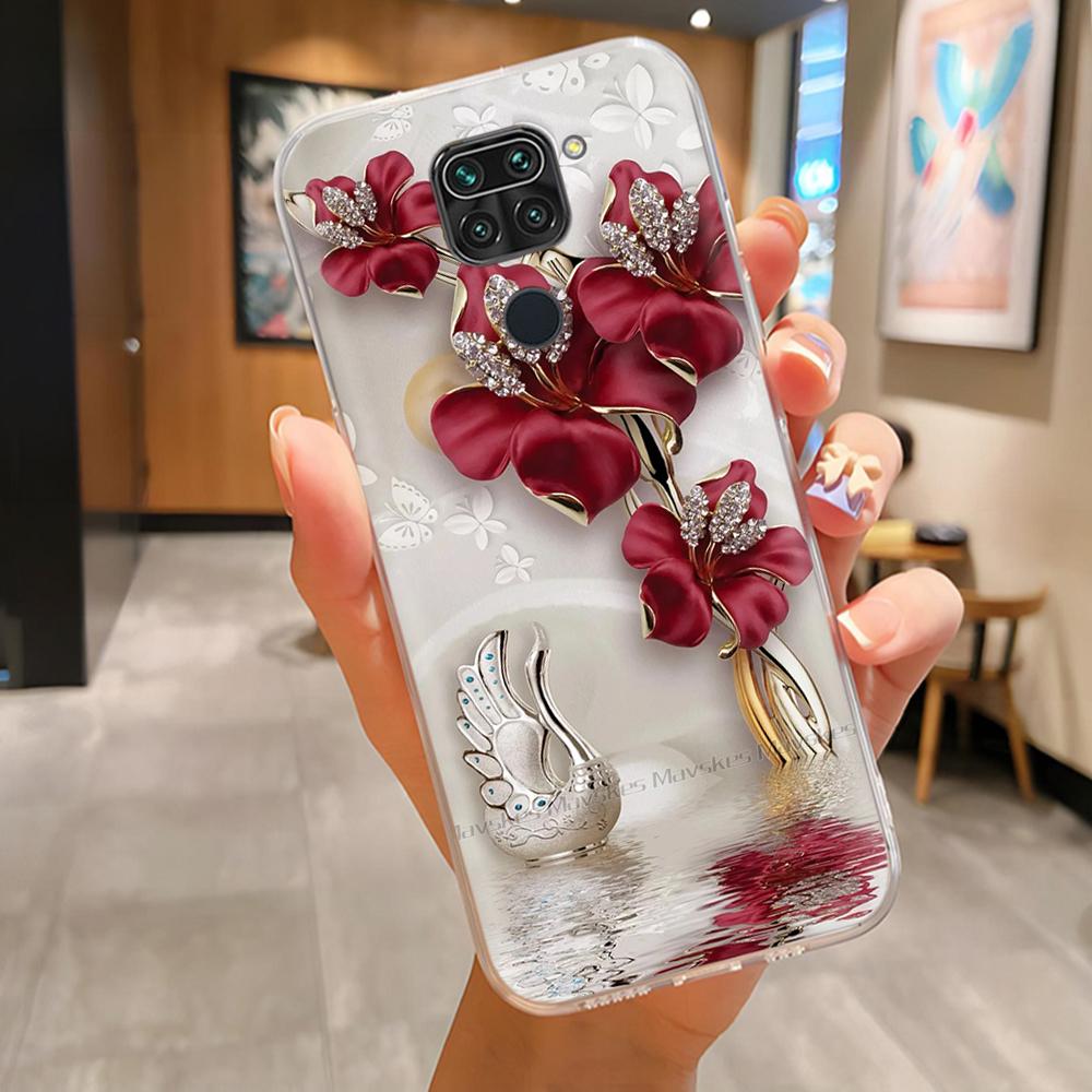 Shockproof Cover For Xiaomi Redmi Note 9 Case Animals Painted Back Cover For Redmi Note 9 Note9 Cases Soft Silicone Bumper Coque
