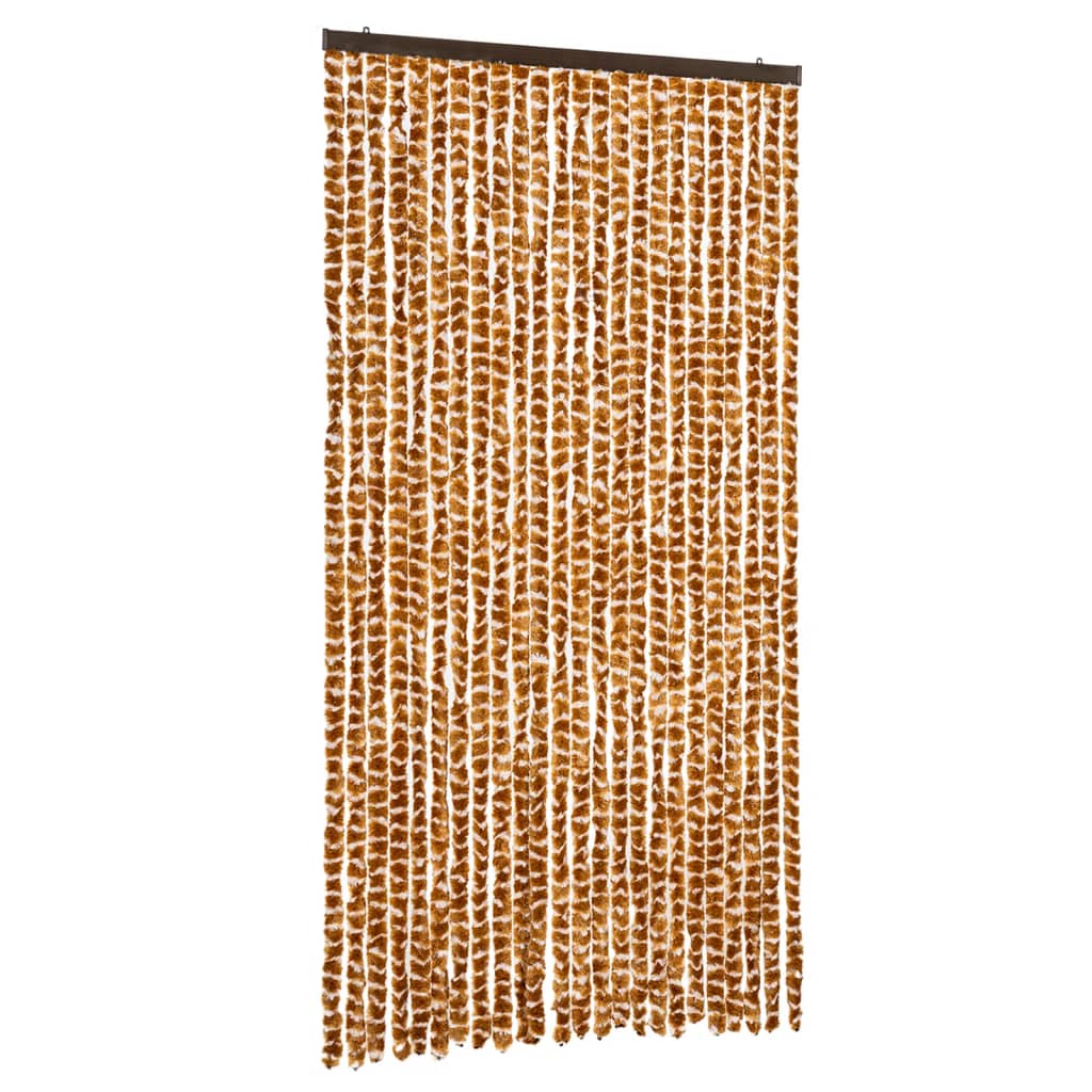 Vidaxl Insektenschutzvorhang, Ocker und Weiß, 100 x 230 cm, Chenille