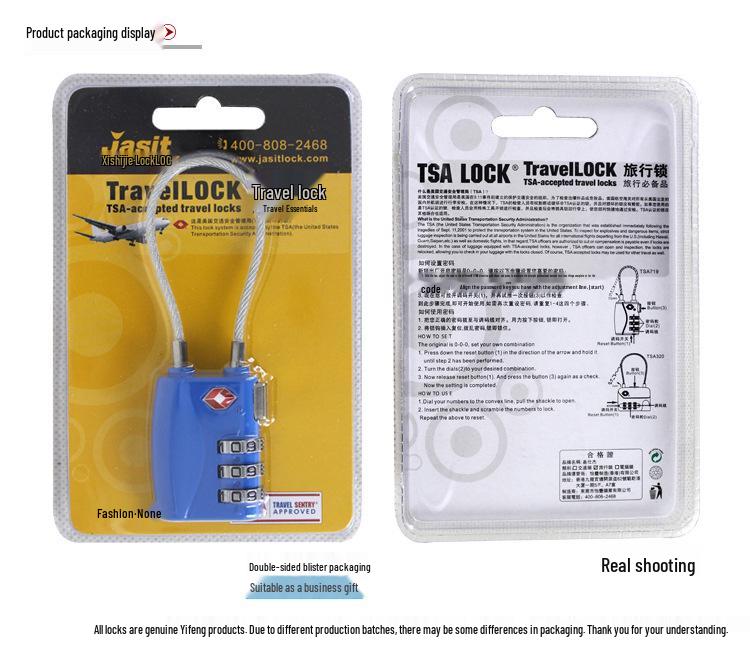 Jashijie TSA 719 Lucchetto Mini Valigia con Logo, Lucchetto a Combinazione Doganale