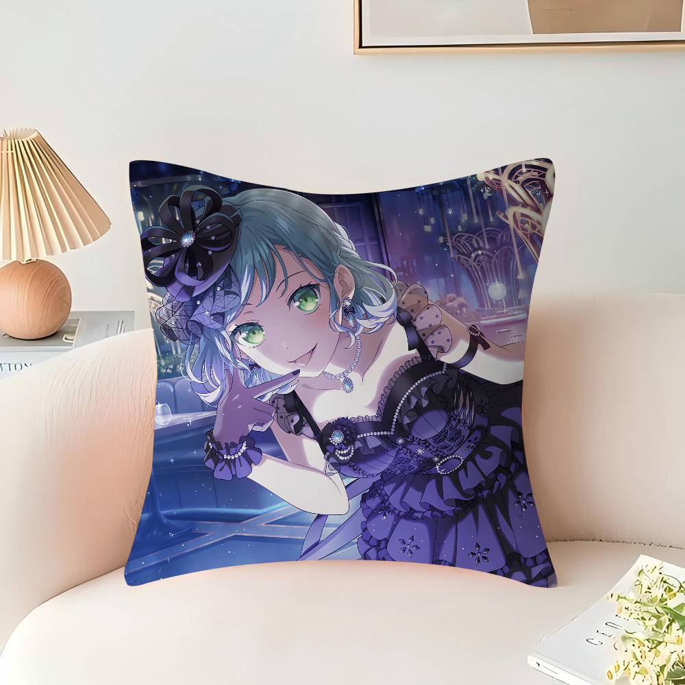 BanG Dream-Hikawa Hina Pillow Anime Pillow Sofa Bed Head Pillow Cover Cushion Cover 45x45 Cm Fashion