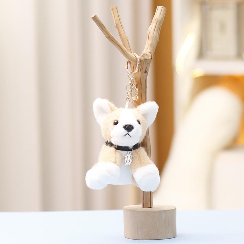 Shar Chinese Corgi Pei Small Plush Dog Doll Pendant For Girls Gifts Collection