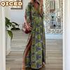 Fashion Summer Spring Short Sleeve V-Neck Casual Dresses Unique Design