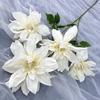 Artificial Dahlia Flowers Fake Flowers with Flexible Stem Reusable Faux Silk Flowers for Vase Floral Arrangement Wedding Bouquet Table Centerpieces