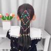 Elasticity Kids Braided Hair Rope Cute Wigs Beaded Braided Ponytail  Children Hair Tools