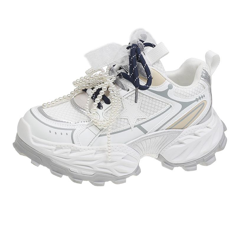 

Dad Shoes Girl Spring 2025 New Fashion Casual Sneakers Running Breathable Versatile Platform Trendy Cool Women s Shoes 40