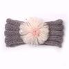 New children's winter warm headband, cute baby creative flower headscarf, baby knitted headband