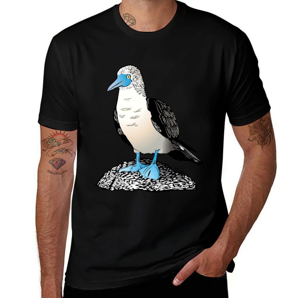 Blue Footed Booby Bird TShirt Fashion Casual Short Sleeve TShirt