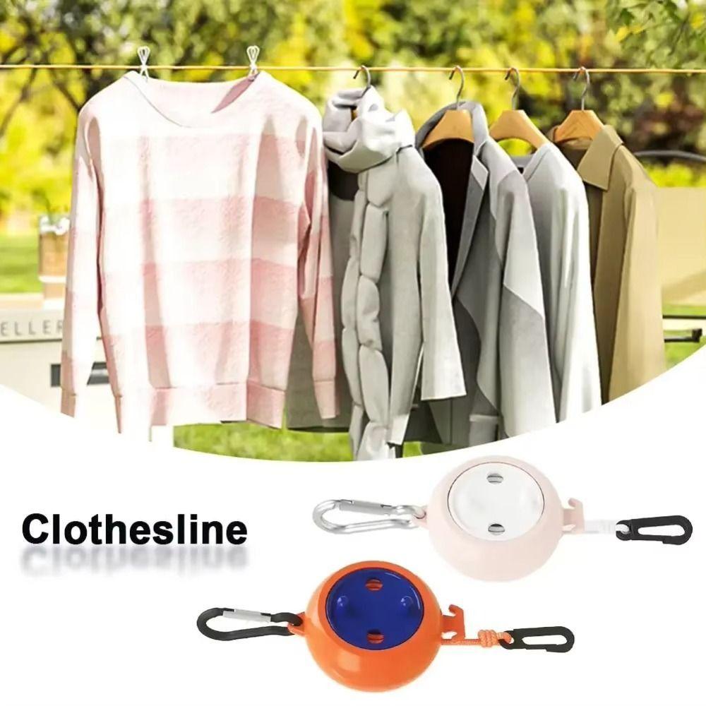 10m Retractable Clothesline Windproof Laundry Drying Line Sturdy Travel Drying Rack  Outdoor