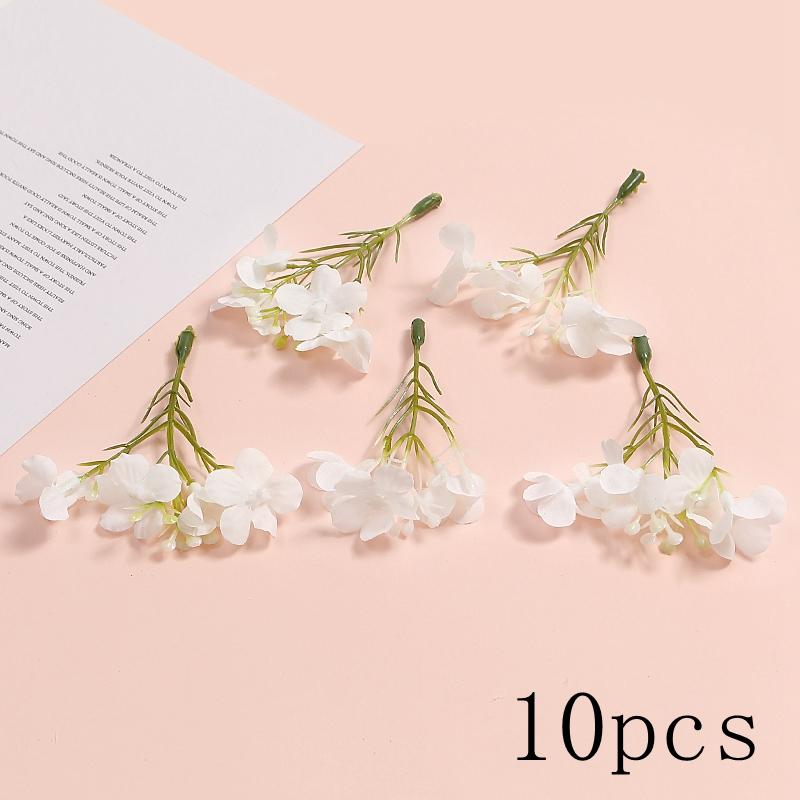 Weiße Serie Rose Künstliche Blumen Seide Unechte Blumen für Heimdeko Hochzeitsdekoration DIY Kranz Geschenk Accessoires Ornamente