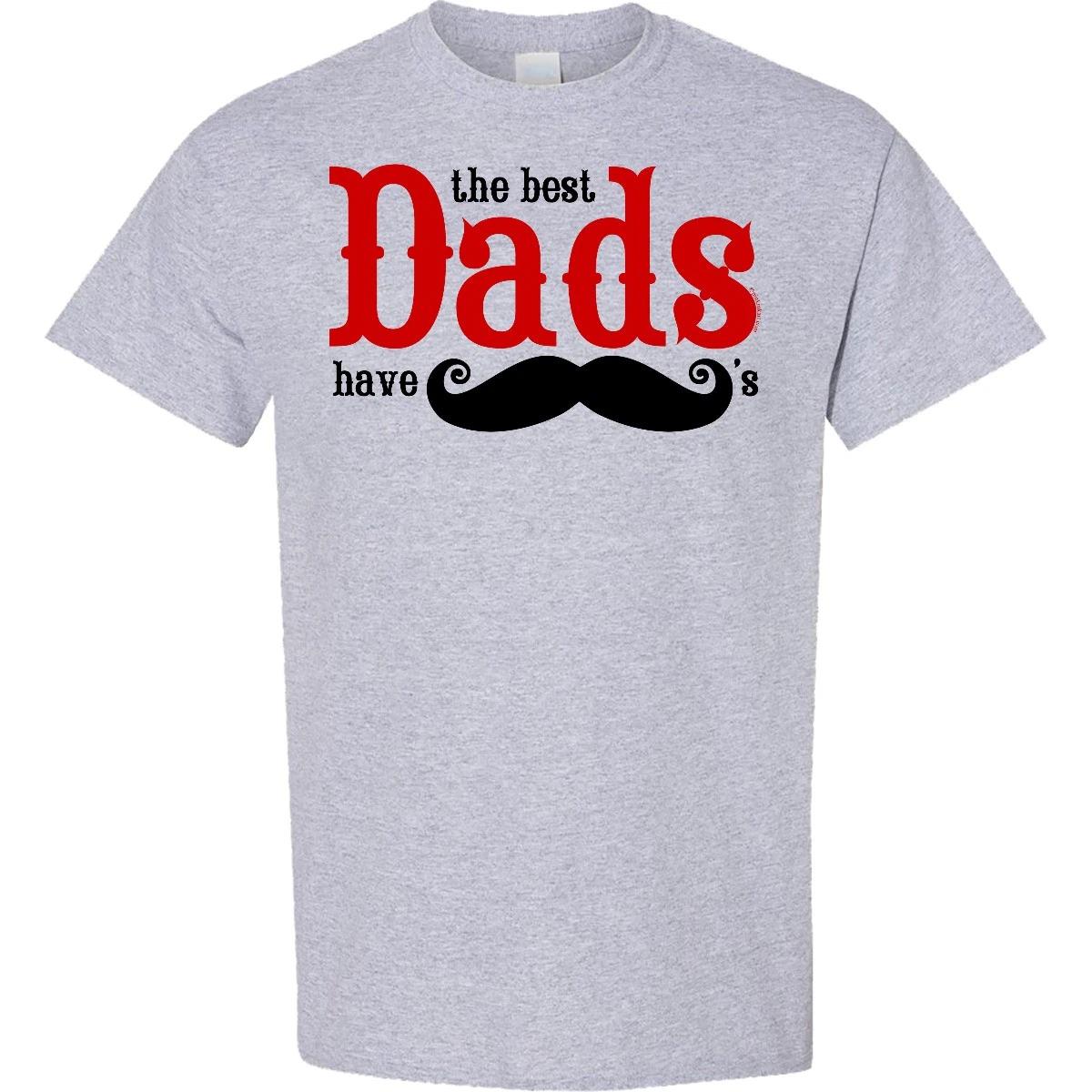 

Inktastic Best Dads Have Mustaches T-Shirt Mustache Handlebar Dad Funny Fathers 100