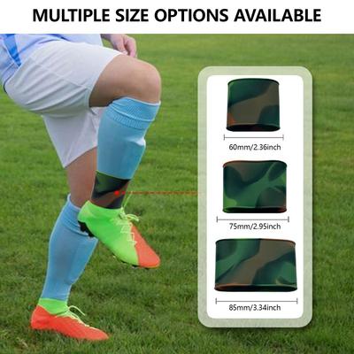 1 Pair Shin Pad Holder Soccer Shin Guard Straps Silicone Ankle Guard for Football Running Cycling Outdoor Sports