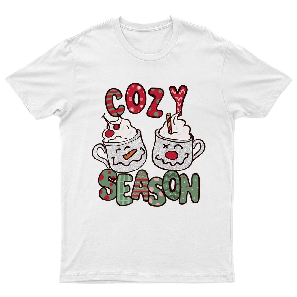 Cozy Season Christmas Holiday TShirt Unisex Gift Retro Seasonal Funny Xmas a