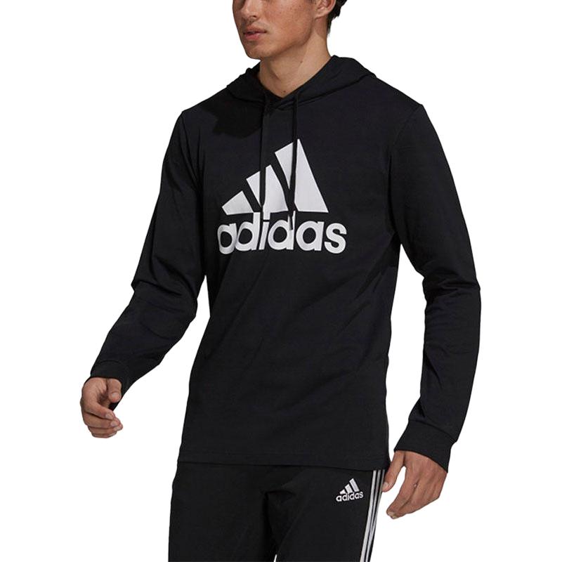 adidas Sweatshirts Men's Black Hooded Moderate Regular GV5281