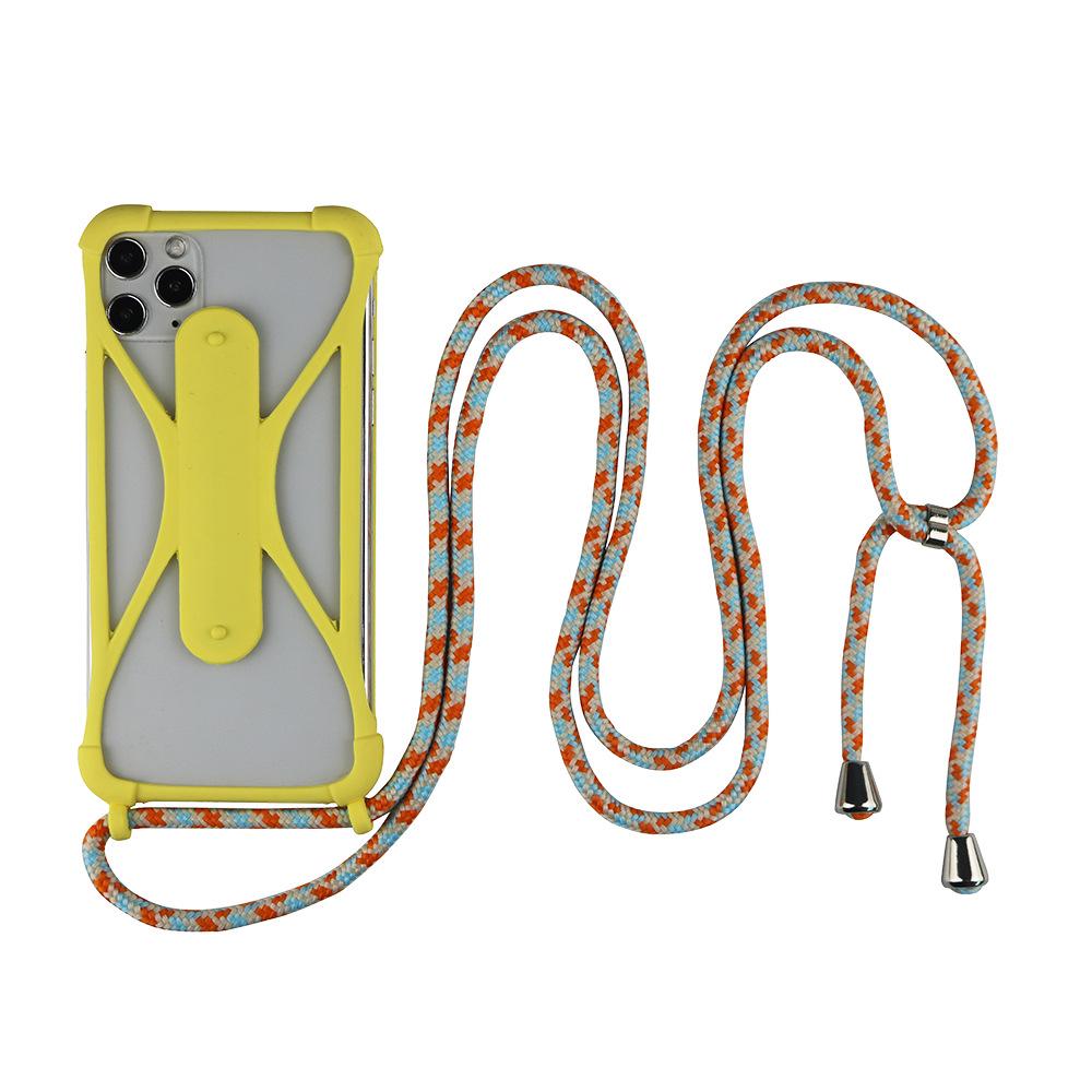 Universelle Umhängetasche aus Silikon mit Lanyard und Fallschutz an vier Ecken