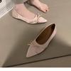 Casual gentle style, thin and heightened college style satin single shoes, women's autumn low-heeled elegant ladyshoes