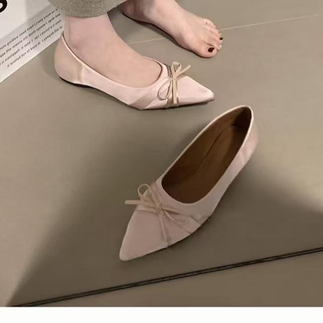 Casual gentle style, thin and heightened college style satin single shoes, women's autumn low-heeled elegant ladyshoes