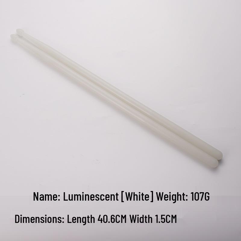Luminous Colored Maple Wood Drumsticks with Nylon Tips - Beginner Model