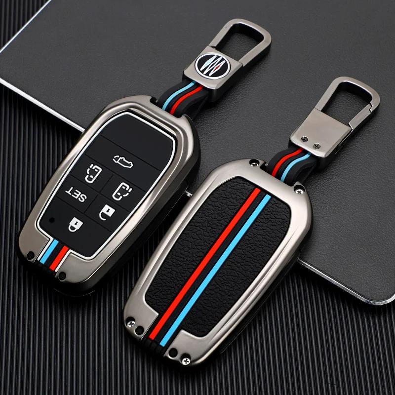 Zinc Alloy Car Key Case Cover for Toyota RAV4 Highland Coralla Hilux Fortuner Land Cruiser Camry Crown Keychain Accessories