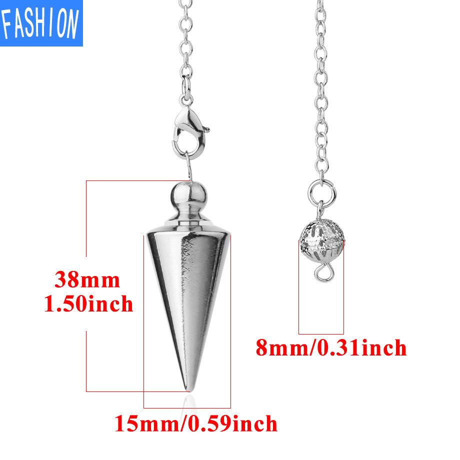 Pendul flexibil Transfrontalier Pandantiv conic Colier detașabil din bronz placat cu metal