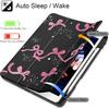 Tuiklol for iPad 10.2 Case 2021 Gen 9th Release Built In Pencil Holder - Trifold Stand-Auto Wake/Sleep TPU Protection Stand Clear Back Cover for 2020