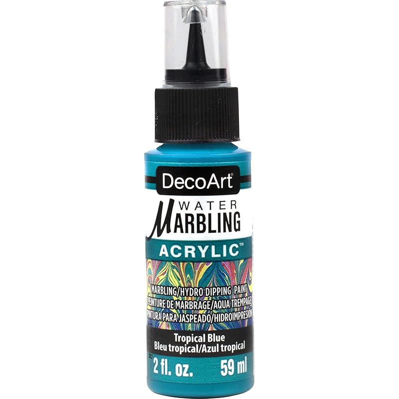 

deco art water marbling acrylic 59ml 13 tropical blue