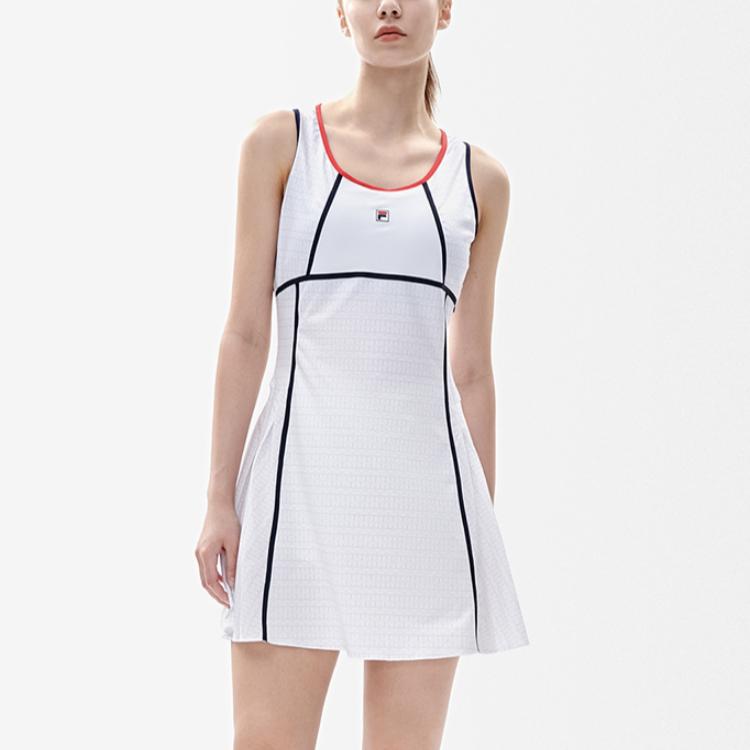 New FILA Sleeveless Dress Women's White A11W223301F-ZA