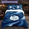 Sheffield Wednesday Football 3 Piece Bedding Set Soft Duvet Cover Set with Pillowcases Printed Bedroom Decor Set for Home