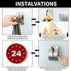 1/2pcs Self Adhesive Stainless Steel Towel Hook Holder Grabber Bathroom Kitchen Dish Towel Hook Wall Mount Non-Drilling