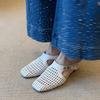 Sheepskin version inner height increase 7CM woven hollow bag head half slippers outer wear breathable skirt platform sandals women