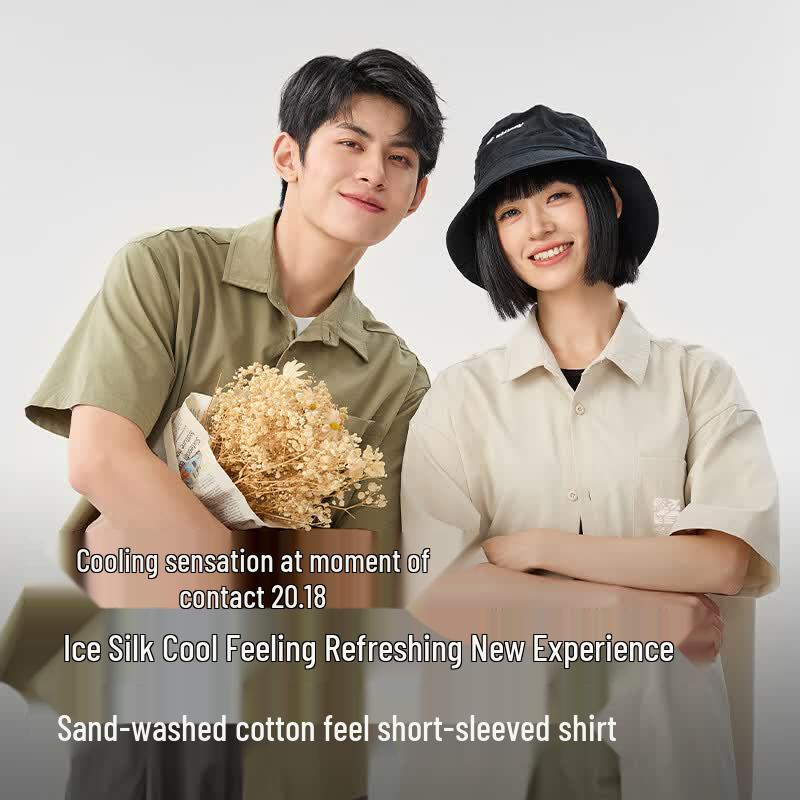 Baleno Men's Washed Short Sleeve Lapel Shirt