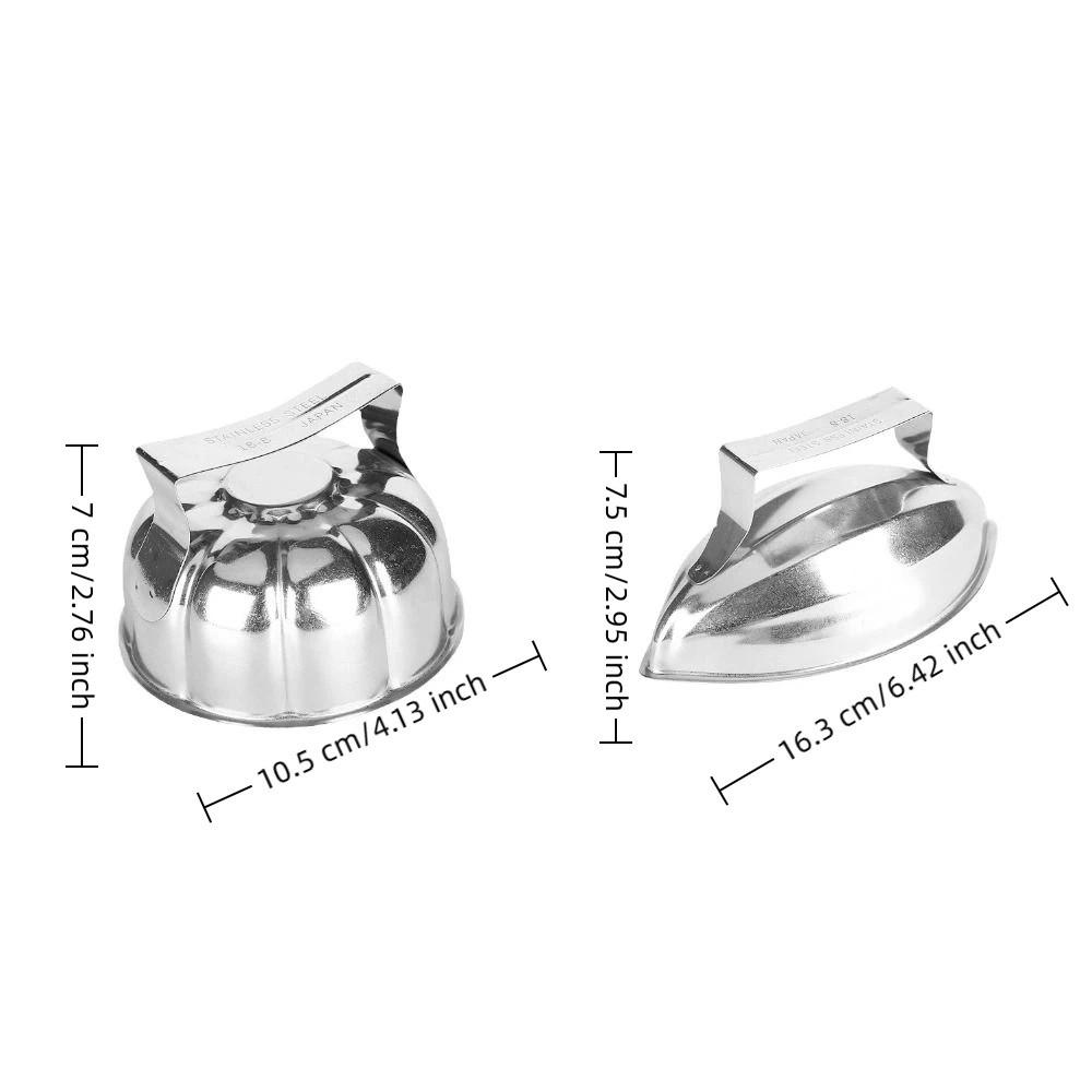 Creative Stainless Steel Fried Rice Press Mold Papaya Shape Non-Stick Rice Ball Mold Flower Shape Sushi Mold Easy Clean