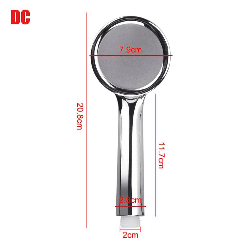 Rainfall Chrome Bath Shower Head 1pc Water Saving Spray Nozzle High Quality Pressurized Nozzle Shower Head High Pressure