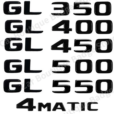 ABS kufru auta písmena emblém odznak nálepky pro Mercedes Benz GL třídy GL350 GL400 GL450 GL500 GL550 4MATIC X166 X164