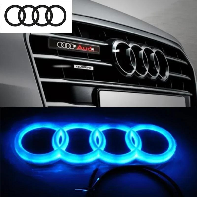For Audi A GB4D Refitted LED Lamp Car Front Grille Luggage Logo for AUDI A3 A4 A5 A6 A7 A8 S3 S4 S5 S6 S7 Q3 Q5 Q7 TT Decoration Accessories