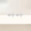1PAIR women's fashion stud earrings, octagonal star stud earrings, simple, small and versatile, suitable for gift-giving daily vacation wear