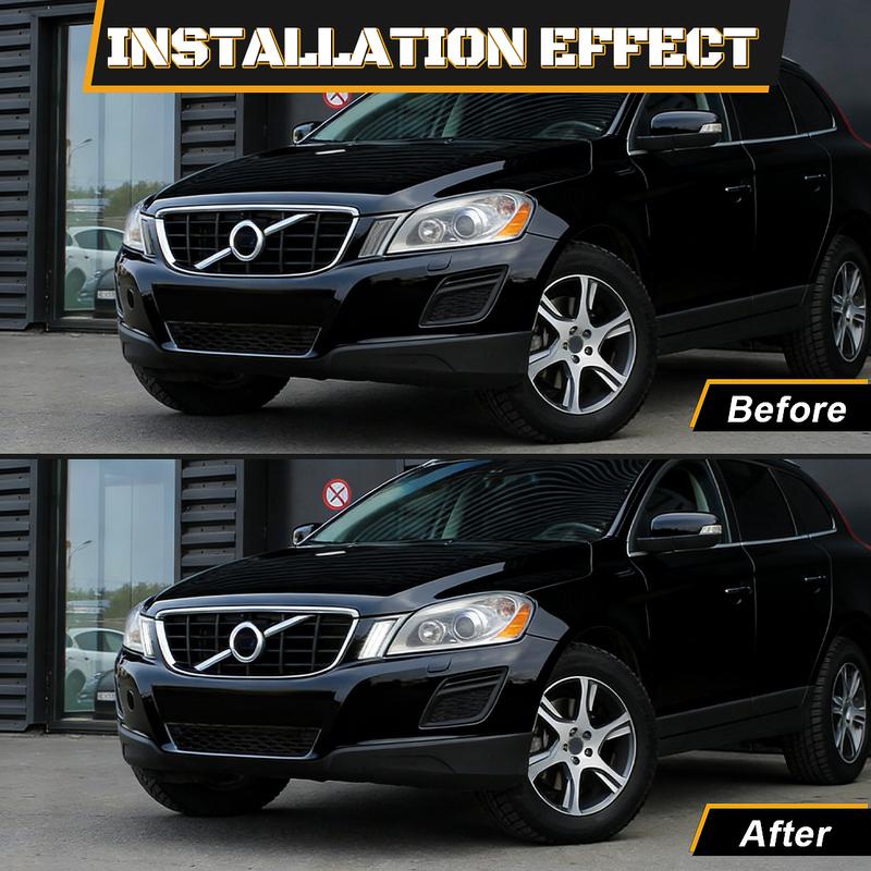 LED Fog Lamp For Volvo XC60 2009 2010 2011 2012 2013 Front Fog Light Daytime Running Lamp Daylight Driving 31290873 31290874 12V