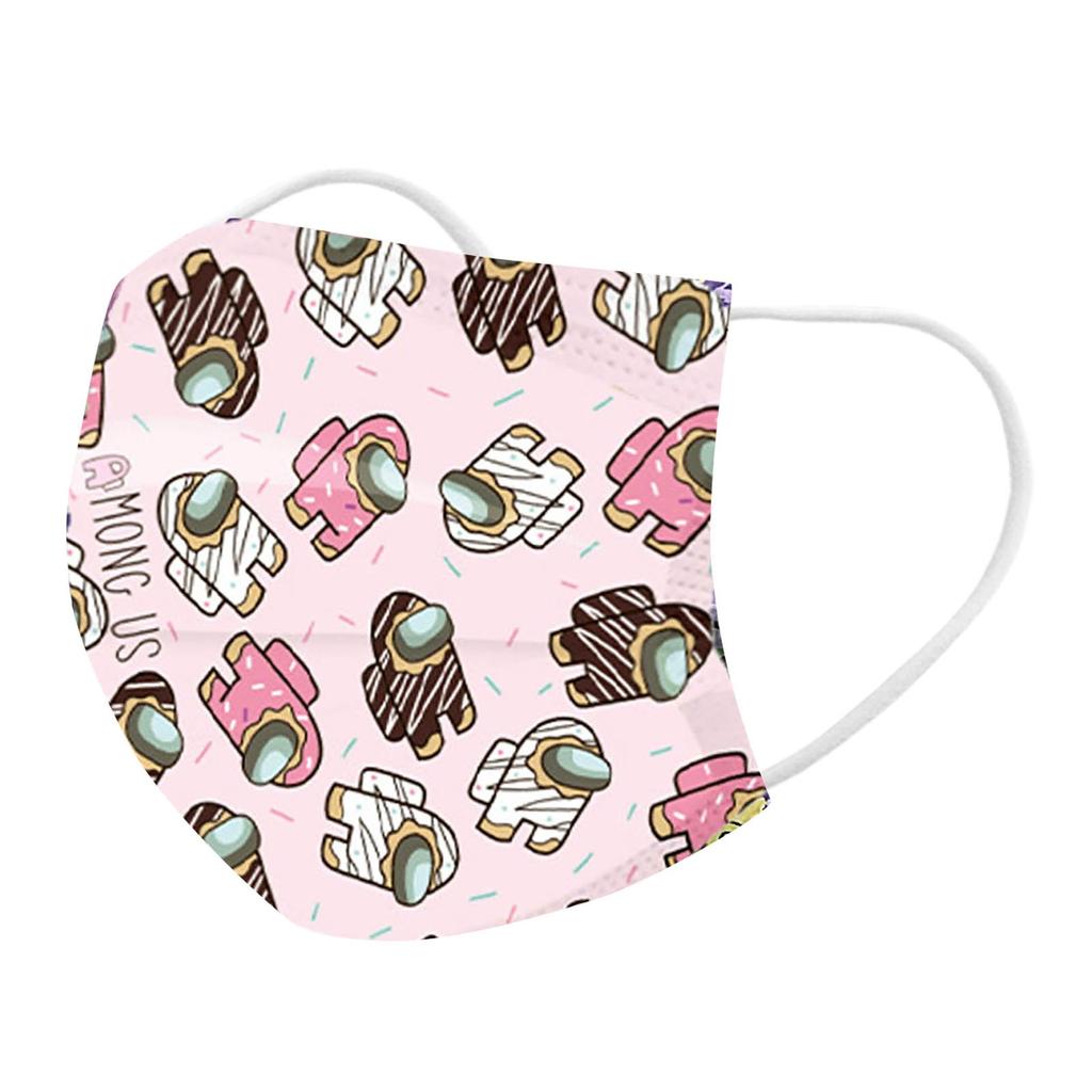 Nikitas Children's Cartoons Mask Disposable Face Mask Industrial 3Ply Ear Loop50PCS