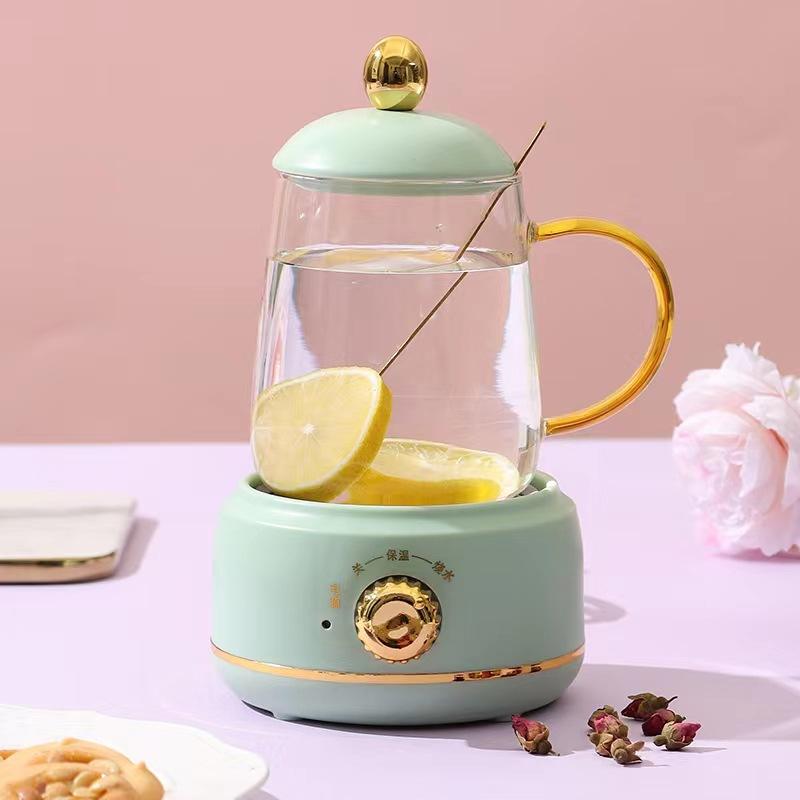 0.4-0.6L Health Pot, Office Small Tea Maker, Household Mini Health Cup, Tea Stove, Flower Boiling Tea Pot 220V