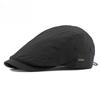 Unisex Water Repellent Flat Cap Spring Summer Waffle Texture Breathable Ivy Cap Retro British Beret Cabbie Hat