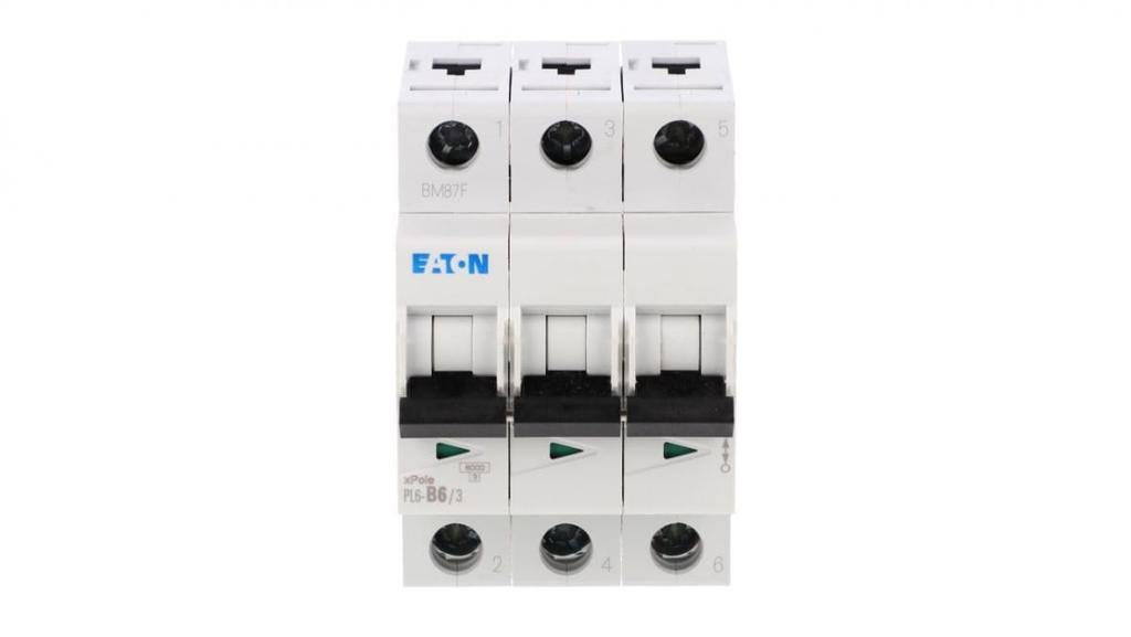 Circuit breaker 3P B 6A 6kA AC PL6-B6/3 286586