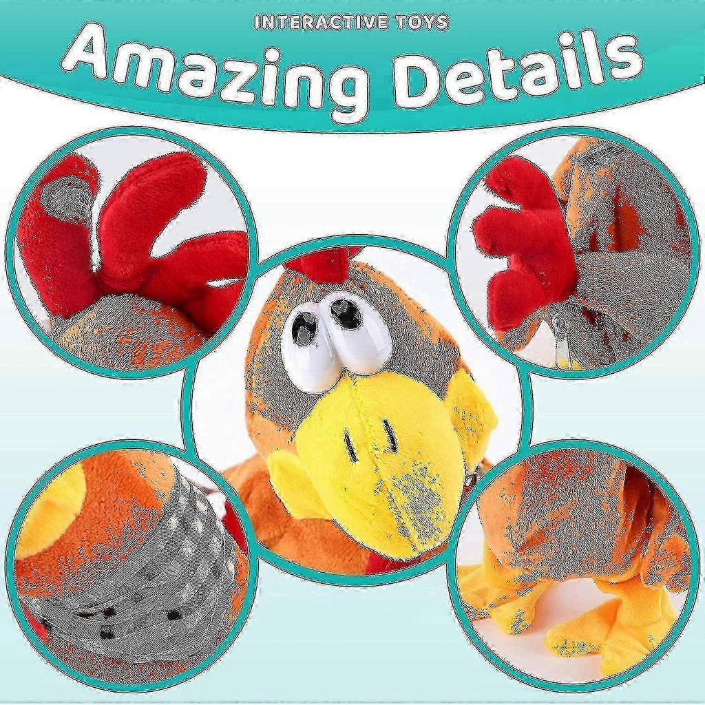 Elektrická plyšová hračka Šílená tančící slepice kachna žába Vtipná zpívající panenka Drží krk Křičící slepice